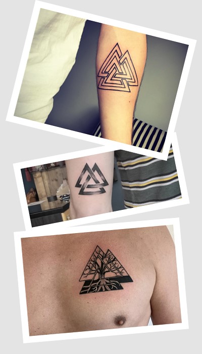 варіанти Татуювання валькнут