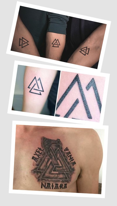  татуювання з валькнутом