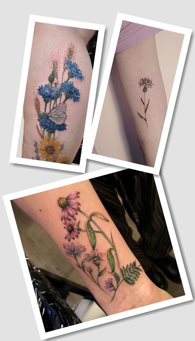татуювання волошка у Києві