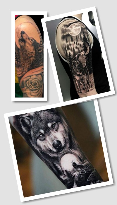 що означає тату вовк виє на місяць