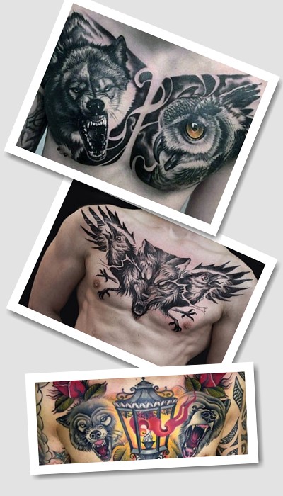 значення татуювання вовк на грудях