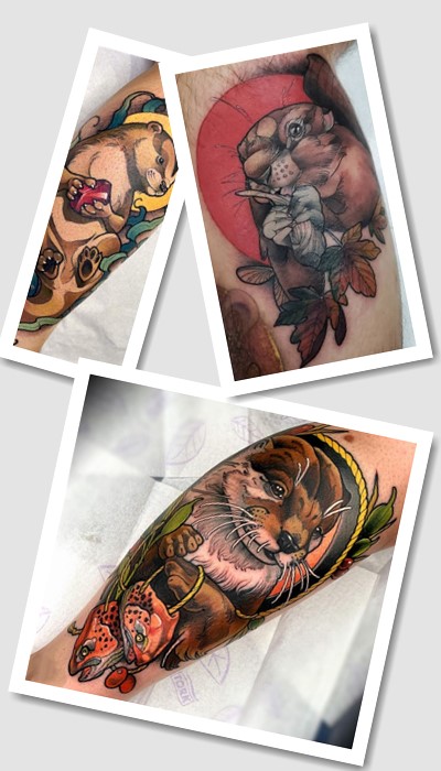 татуювання бобер і видра у Києві