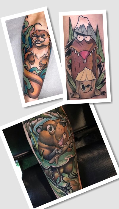 татуювання бобер 