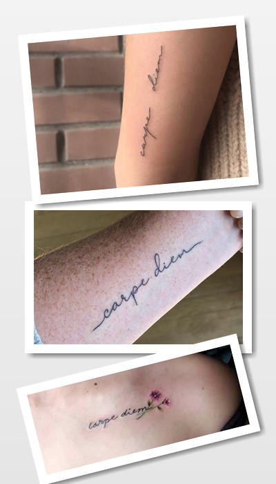 кому підійде тату Carpe Diem