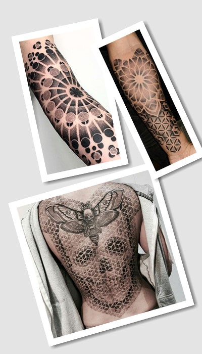 стиль дотворк татуювань