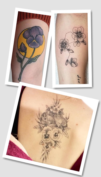 кому підійде тату Фіалка