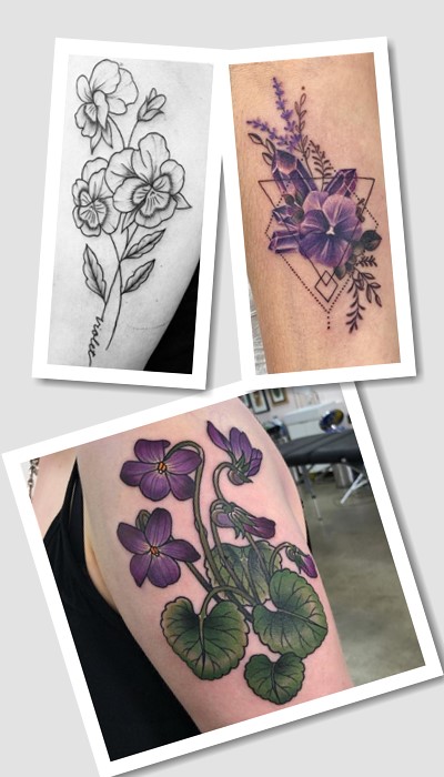 кому підійде татуювання Фіалка