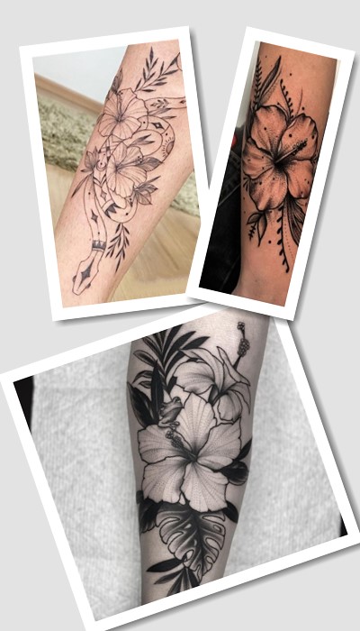 татуювання Гібіскус у Києві