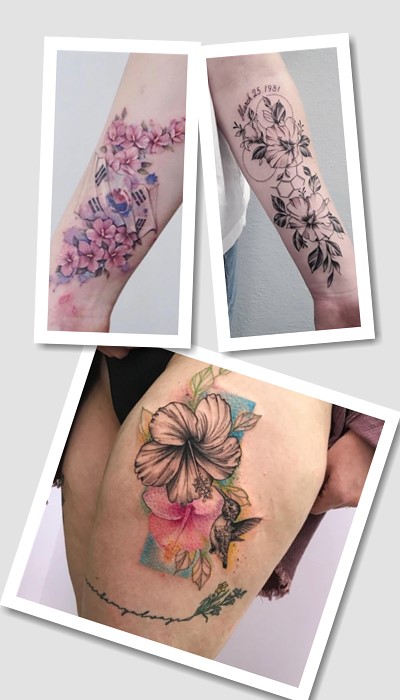 кому підійде тату Гібіскус