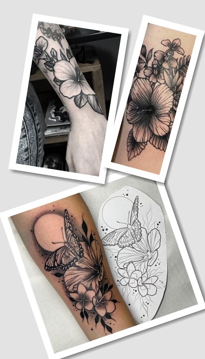 кому підійде татуювання Гібіскус