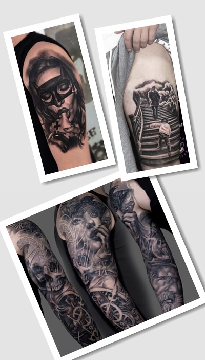 стиль грейвош татуювання