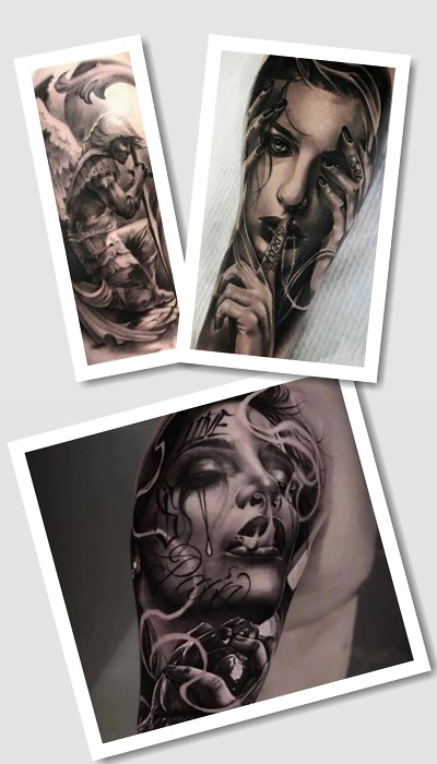 ідеї блек енд грей татуювань