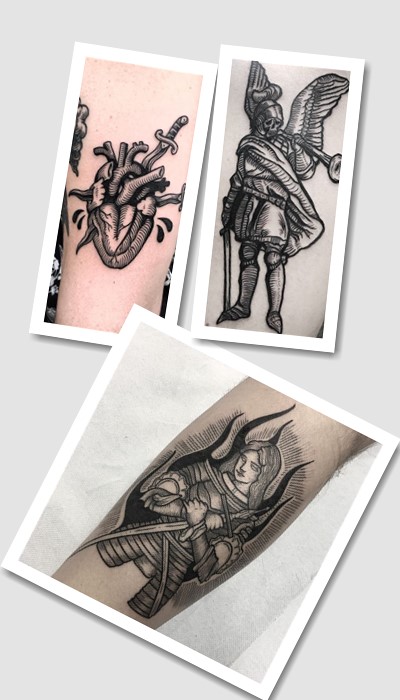 гравюра татуювання