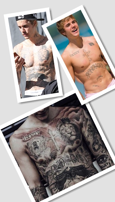 що означають татуювання Джастіна Бібера