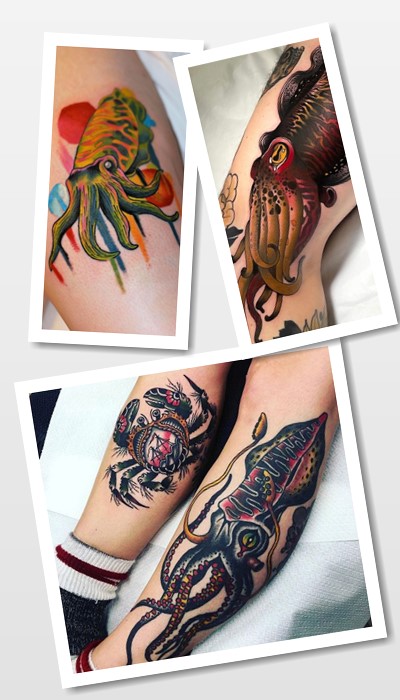 тату кальмар