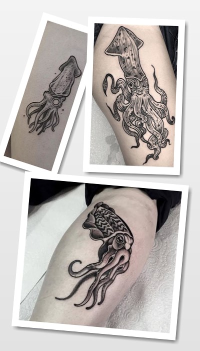 значення татуювання кальмар