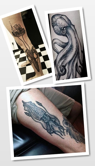кому підійде татуювання кальмар