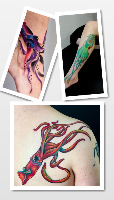 ідеї татуювання кальмар