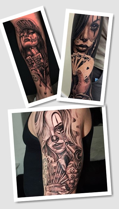 значення татуювання карти гроші два стволи