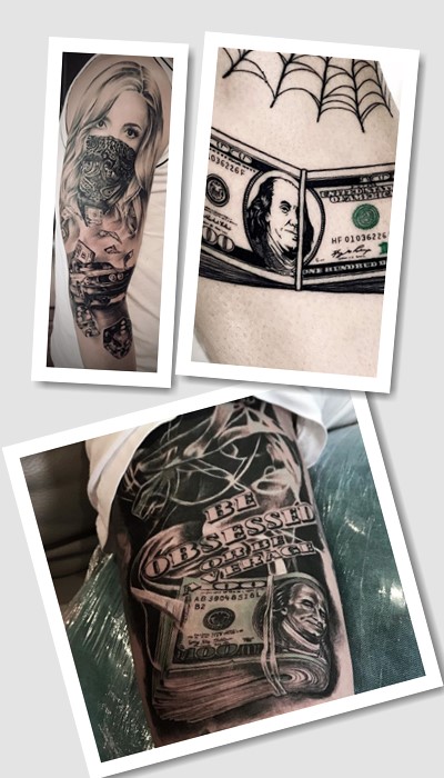 кому підійде тату карти гроші два стволи