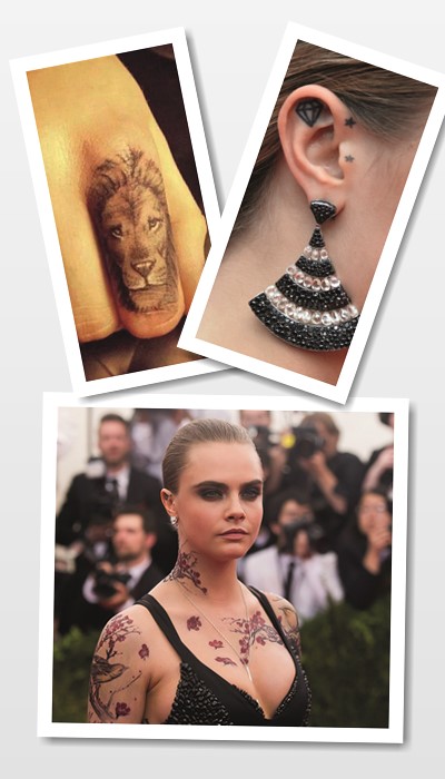 кому підійде татуювання як у Кари Делевинь
