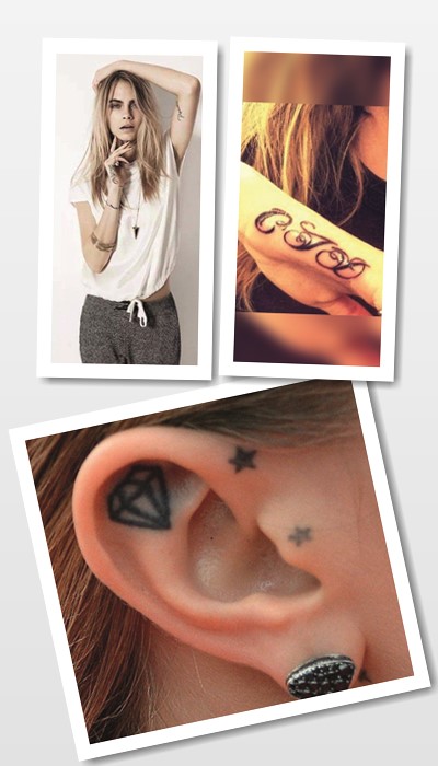 ідеї татуювання як у Кари Делевинь