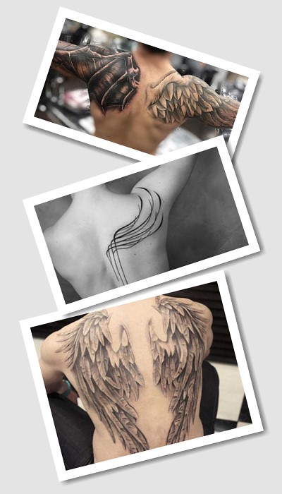 значення тату Крила на спині