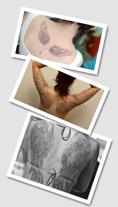 ідеї татуювання Крила на спині