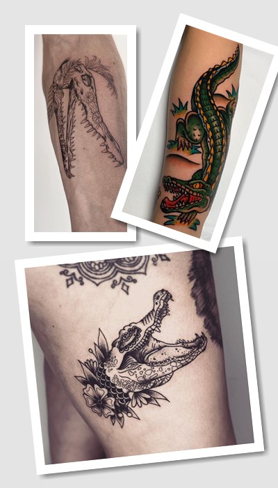 тату крокодил