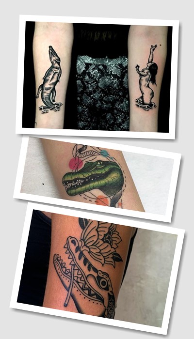 кому підійде татуювання алігатор