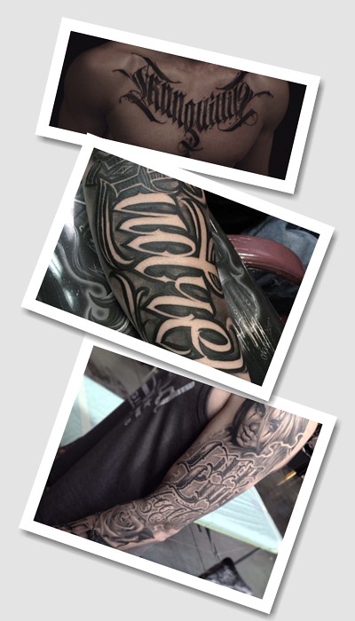 леттерінг татуювання