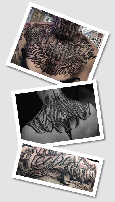 ідеї леттерінг тату