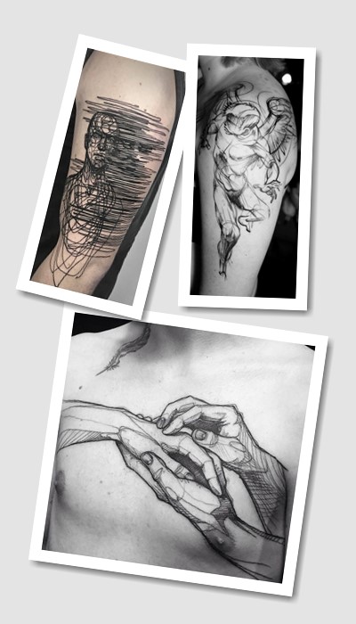 ідеї лайнворк татуювань