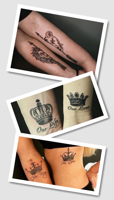 варіанти татуювань для чоловіка і дружини