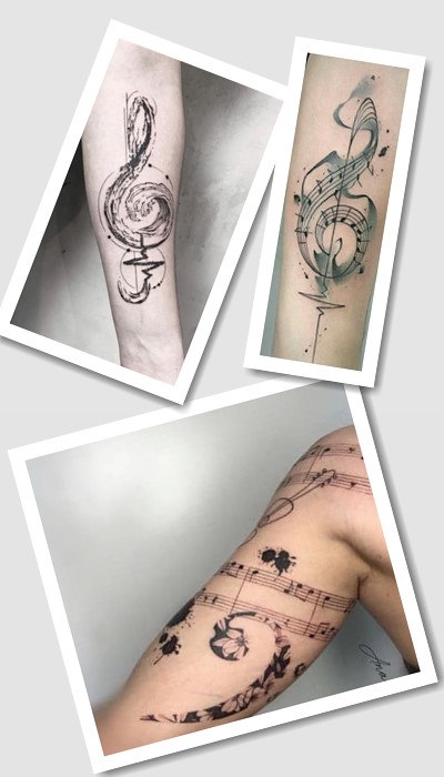 татуювання скрипічний ключ у Києві