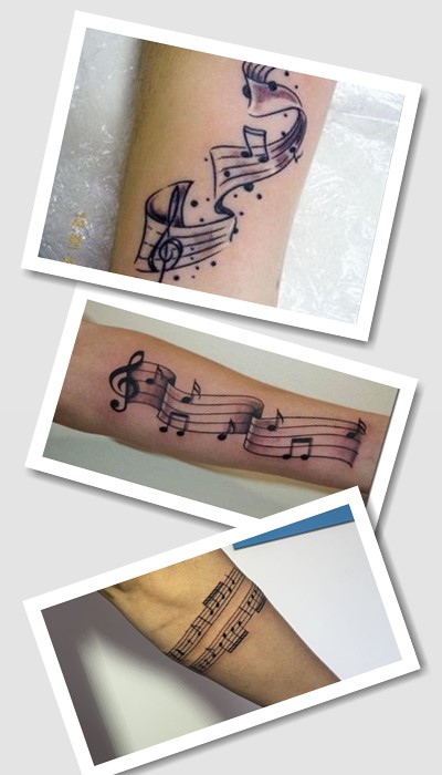 татуювання ноти