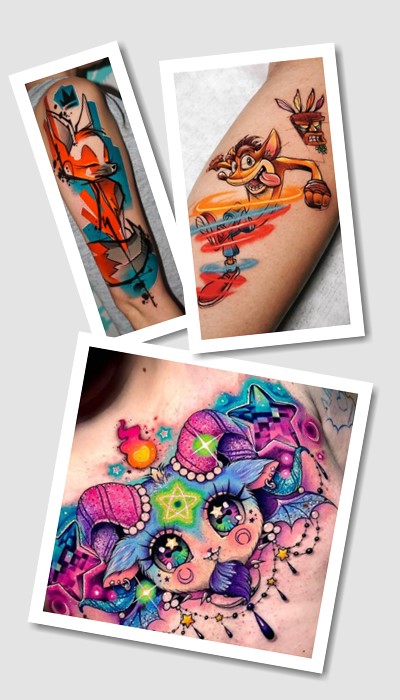 тату нью скул