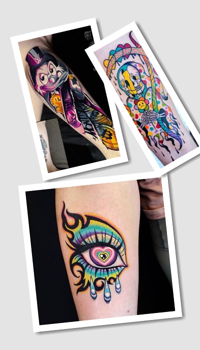 татуювання нью скул