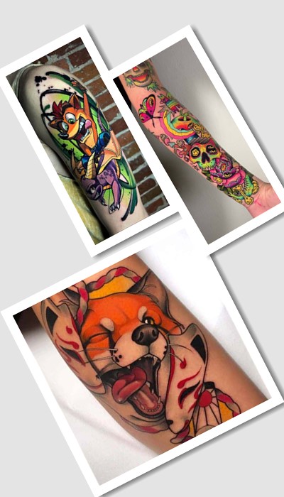 нью скул татуювання