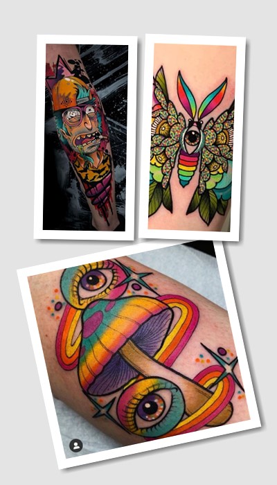 ідеї нью скул татуювань
