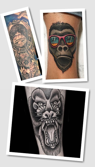 тату мавпа