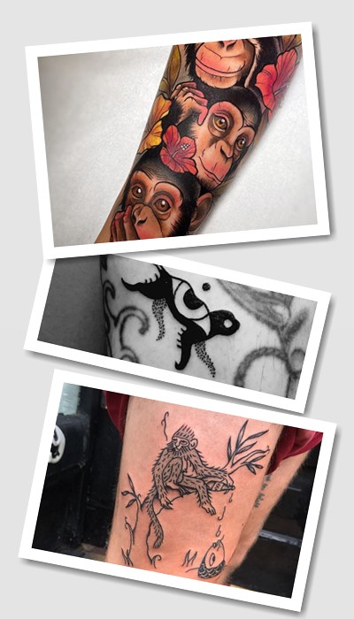 ідеї татуювання мавпа
