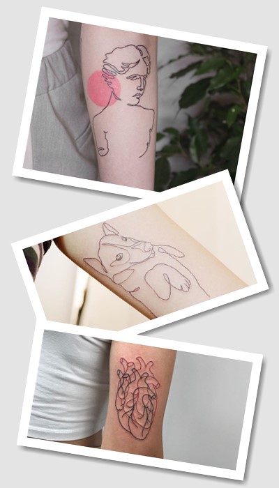 тату Однією лінією