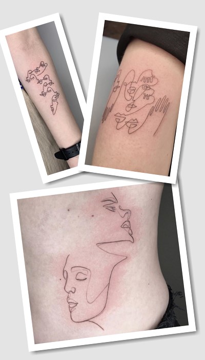 кому підійде татуювання Однією лінією