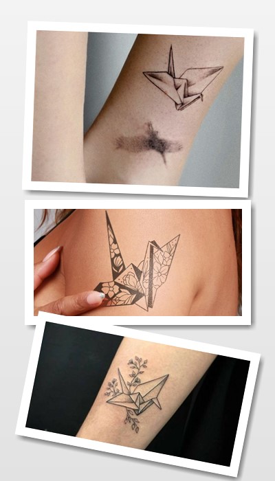 ідеї татуювання орігамі