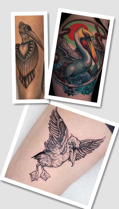 татуювання Пелікан