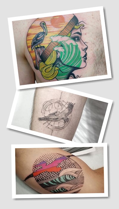 ідеї татуювання Пелікан