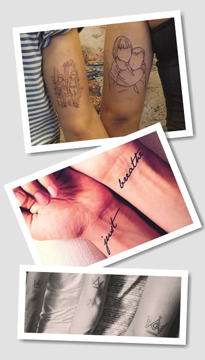 парні тату з мамою