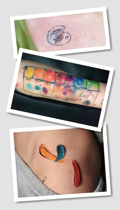 татуювання Палітра художника