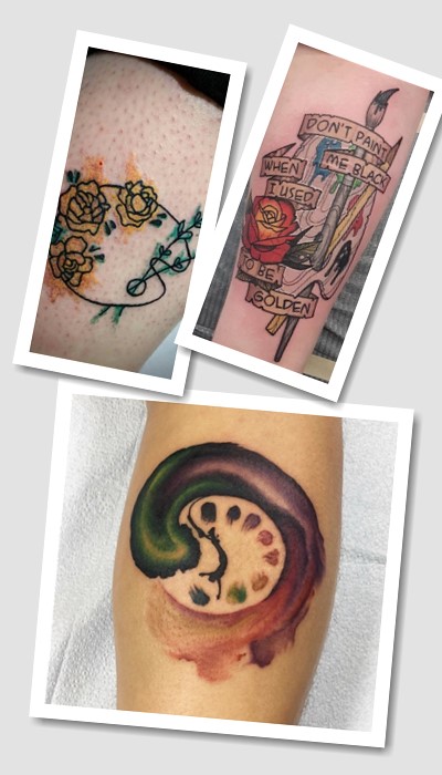 що означає татуювання Палітра художника